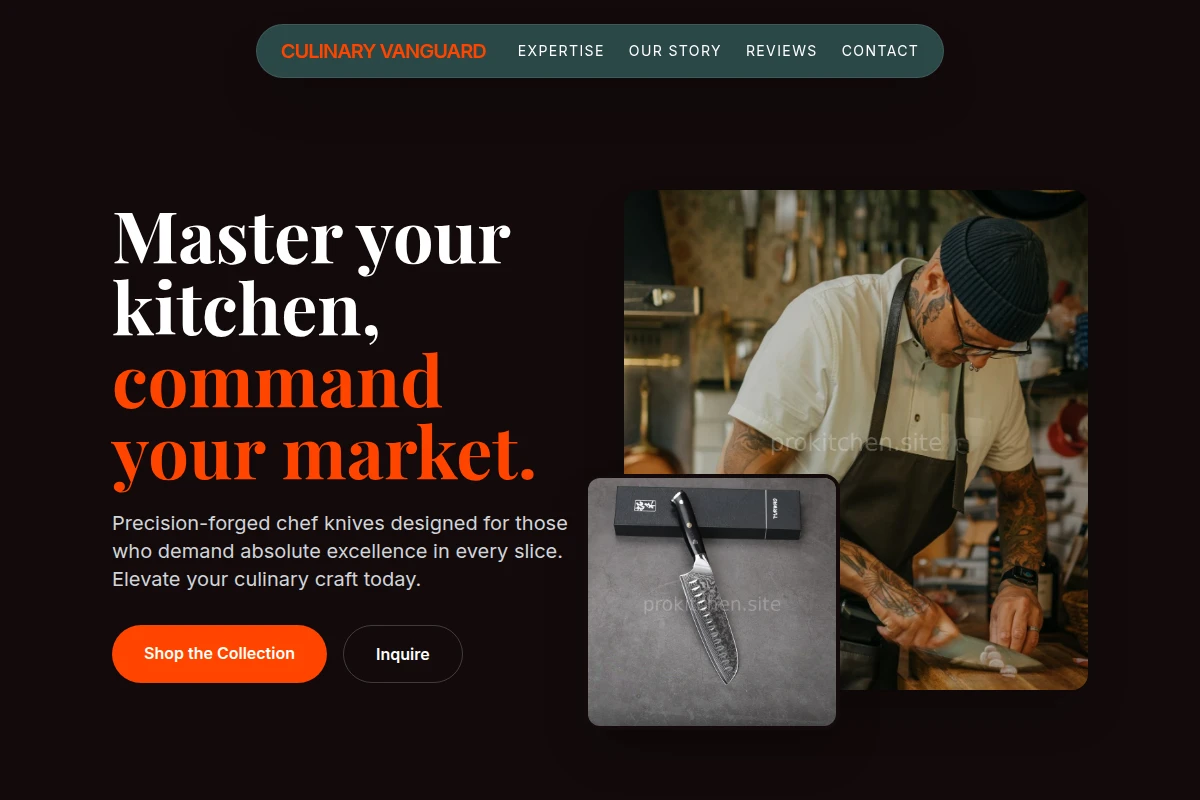 Plate Chef Knife